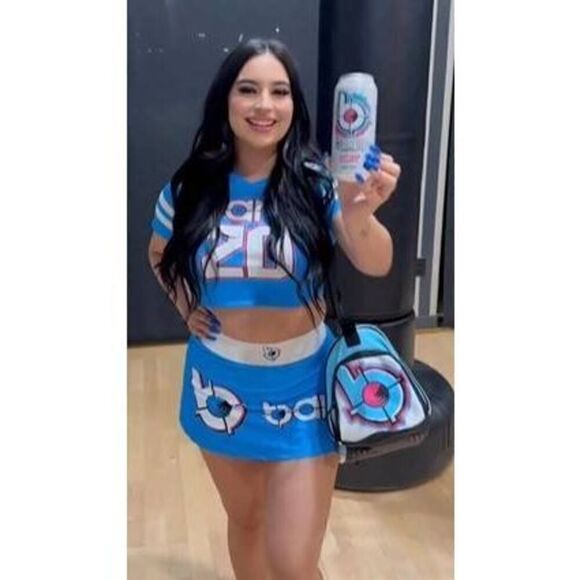 BANG ENERGY REVOLUTION GAMEDAY ATHLETIC SKIRT SKORT BLUE WOMENS MEDIUM NEW - Picture 2 of 6